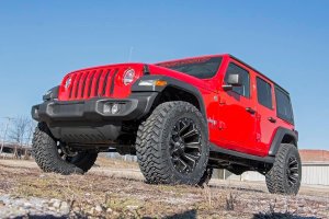 Jeep Wrangler Suspension Lift Kit - Front + Rear - Rough Country - V2 with Linear Coil Rate Springs - '18-'23